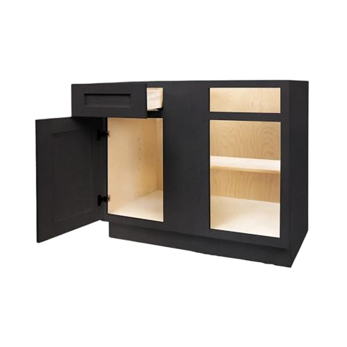 Load image into Gallery viewer, Blind Corner Base Cabinet 1 Door, 1 Drawer 42&quot; W x 34.5&quot; H x 24&quot; D
