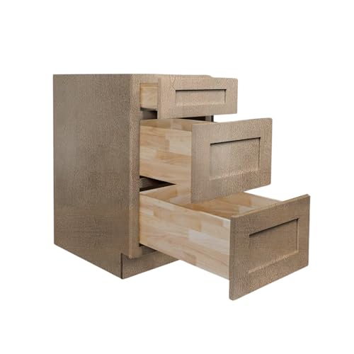 Vanity Drawer Base Cabinet, 3 Drawers 12" W x 34.5" H x 21" D