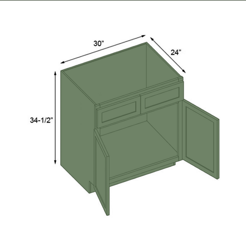 Load image into Gallery viewer, Ready To Ship Cabinets SB30 Double Door Bathroom Vanity Sink Cabinet, Under Sink Organizers and Storage Cabinet Organizer with False Drawer, 30W x 34.5H x 24D inch
