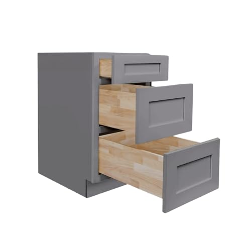 Vanity Drawer Base Cabinet, 3 Drawers 24" W x 34.5" H x 21" D
