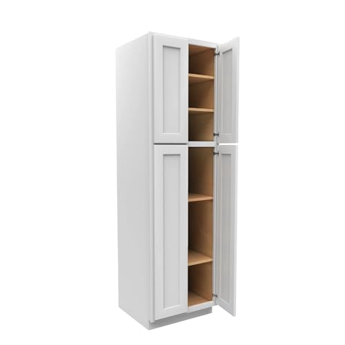 Pantry Cabinet 2 Doors, 5 Shelves 30" W x 96" H x 24" D