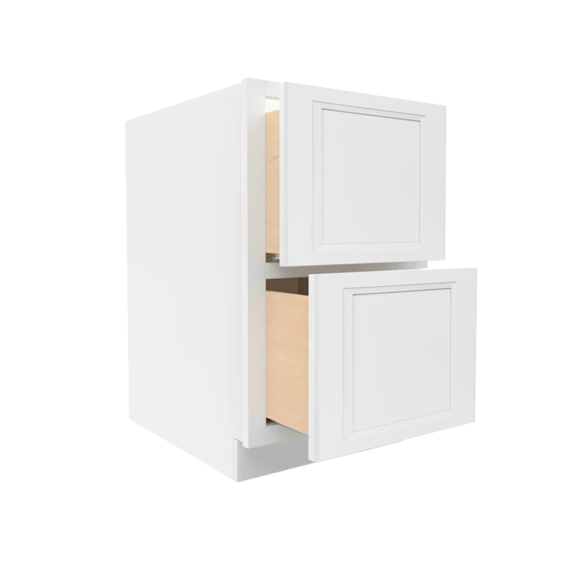 Load image into Gallery viewer, 2DB24 Ready To Ship Cabinets Soft Edge 2 Drawers Vanity Base Cabinet, 24W x 34.5H x 24D inch
