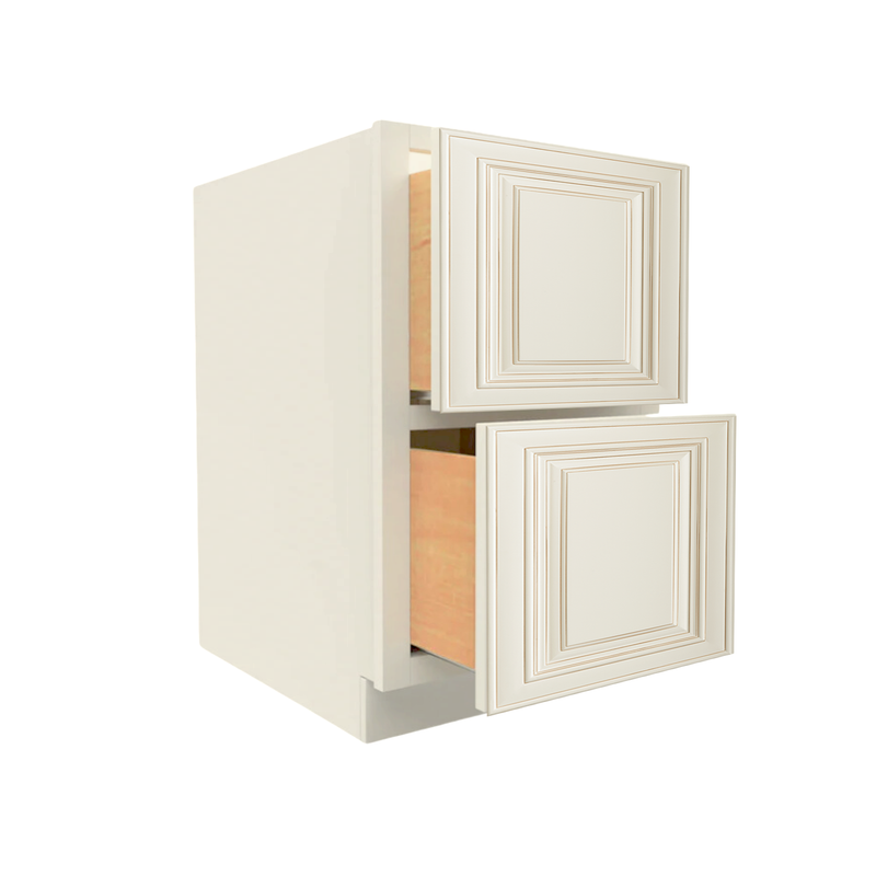 Load image into Gallery viewer, 2DB30 Ready To Ship Cabinets Soft Edge 2 Drawers Vanity Base Cabinet, 30W x 34.5H x 24D inch
