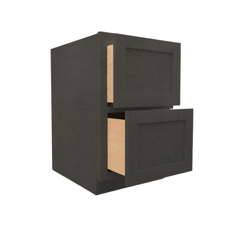 Load image into Gallery viewer, 2DB24 Ready To Ship Cabinets Soft Edge 2 Drawers Vanity Base Cabinet, 24W x 34.5H x 24D inch
