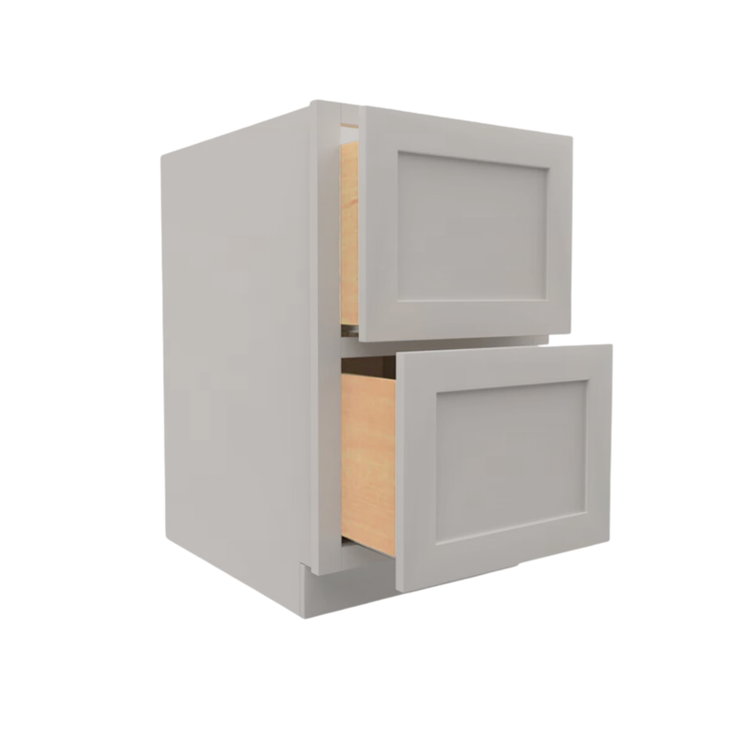 Load image into Gallery viewer, 2DB24 Ready To Ship Cabinets Soft Edge 2 Drawers Vanity Base Cabinet, 24W x 34.5H x 24D inch
