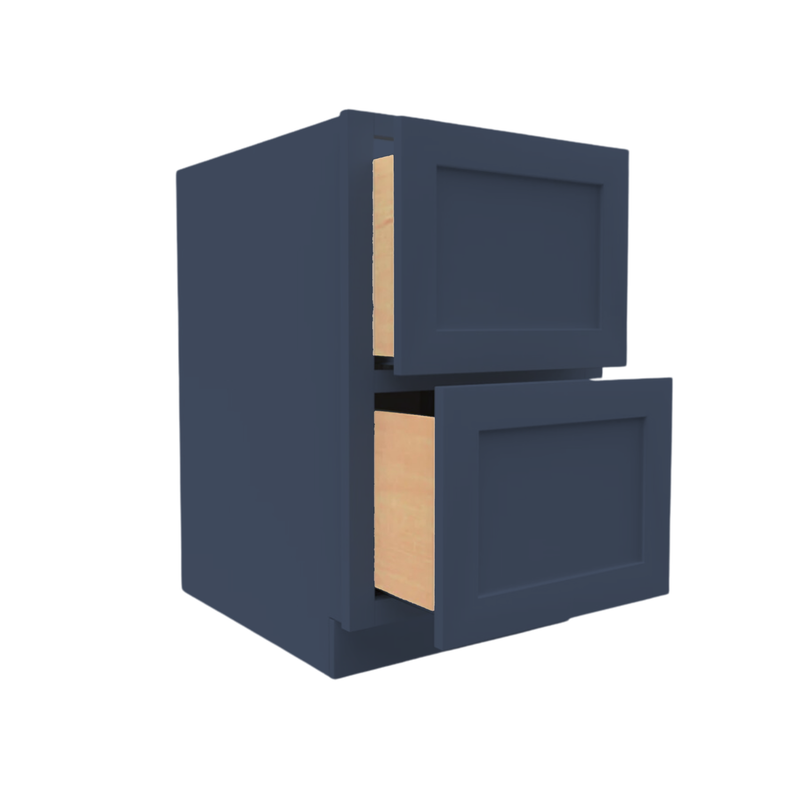 Load image into Gallery viewer, 2DB30 Ready To Ship Cabinets Soft Edge 2 Drawers Vanity Base Cabinet, 30W x 34.5H x 24D inch
