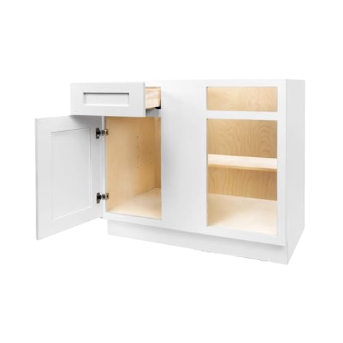 Load image into Gallery viewer, Blind Corner Base Cabinet 1 Door, 1 Drawer 42&quot; W x 34.5&quot; H x 24&quot; D
