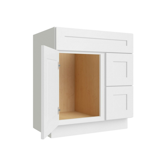 Two Deep Drawers Vanity Cabinet, 30W x 34.5H x 21D inch