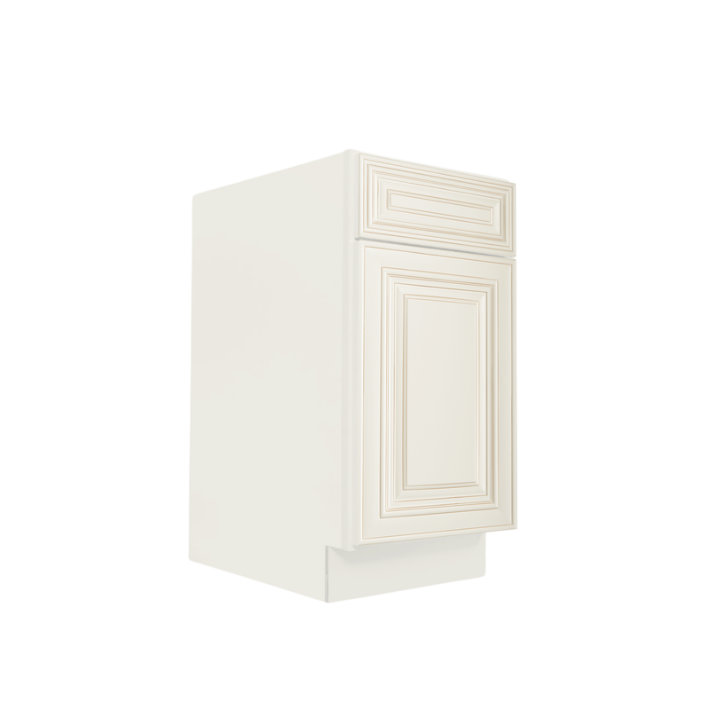 Load image into Gallery viewer, VB12 1 Door 1 Drawer Vanity Base Cabinet, 12W x 34.5H x 21D inch
