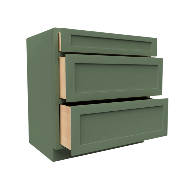 Load image into Gallery viewer, 3DB36 Base Cabinet, 3 Drawers, 36&quot; W x 34.5&quot; H x 24&quot; D
