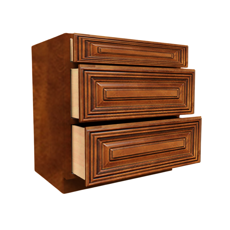 Load image into Gallery viewer, 3DB21 Ready To Ship Cabinets Soft Edge 3 Drawers Vanity Base Cabinet, 21W x 34.5H x 24D inch
