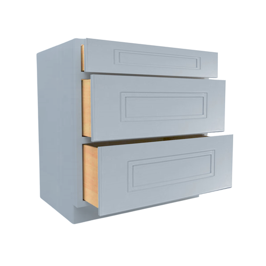 3DB18 Ready To Ship Cabinets Soft Edge 3 Drawers Bathroom Vanity Base Cabinet, 18W x 34.5H x 24D inch