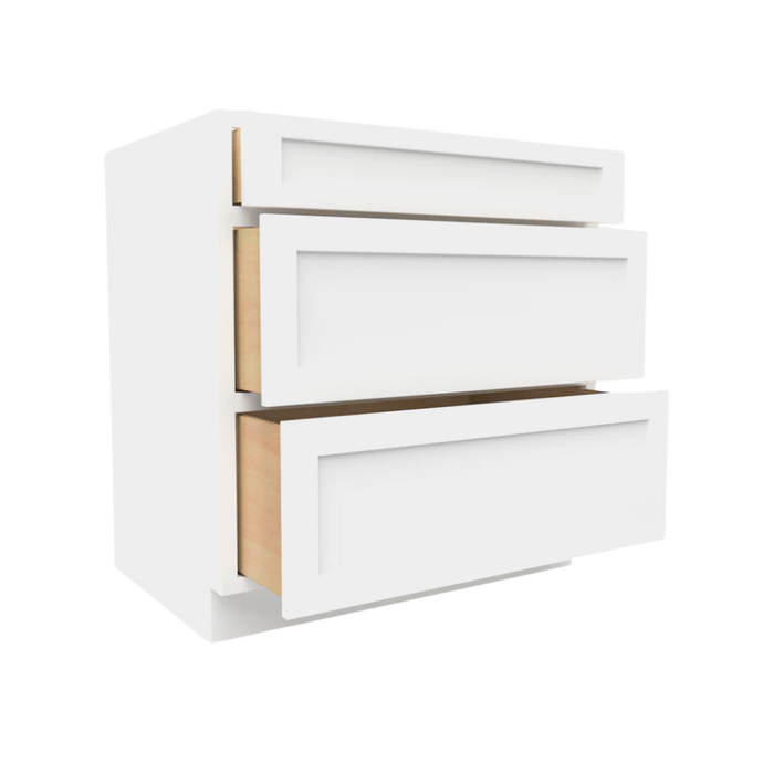 3DB21 Ready To Ship Cabinets Soft Edge 3 Drawers Vanity Base Cabinet, 21W x 34.5H x 24D inch