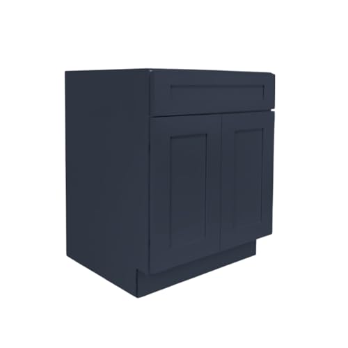 Ready To Ship Cabinets SB30 Double Door Bathroom Vanity Sink Cabinet, Under Sink Organizers and Storage Cabinet Organizer with False Drawer, 30W x 34.5H x 24D inch