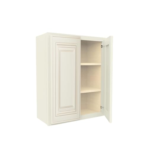 Wall Cabinet 2 Doors, 2 Shelves 30" W x 36" H x 12" D