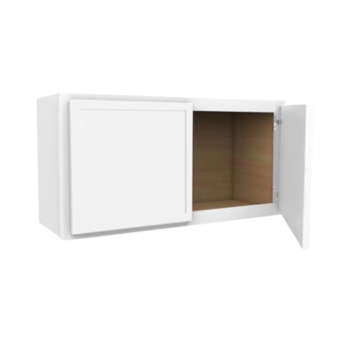 W3318 Soft Edge 2 Door Wall Cabinet, 33W x 18H x 12D inch