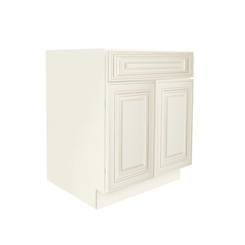 SB30 Double Door Bathroom Vanity Sink Cabinet, 30W x 34.5H x 24D inch