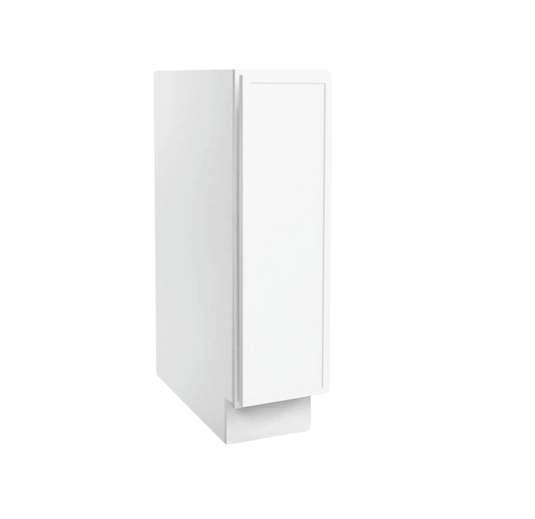 B09FHD Soft Close 1 Door Full Height Vanity Base Cabinet, 9W x 34.5H x 24D inch