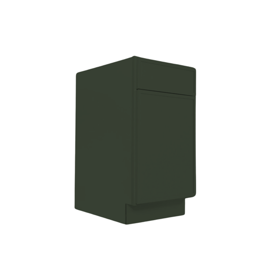 B18 Ready To Ship Soft Edge 1 Door Base Cabinet with Drawer and Shelf, 18W x 34H x 24D inch