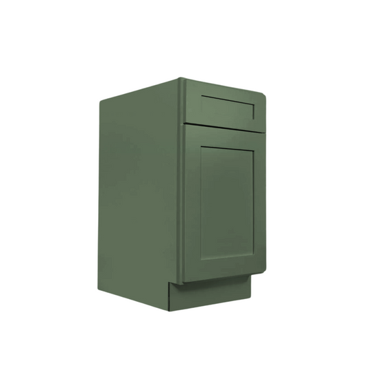 B18 Ready To Ship Soft Edge 1 Door Base Cabinet with Drawer and Shelf, 18W x 34H x 24D inch