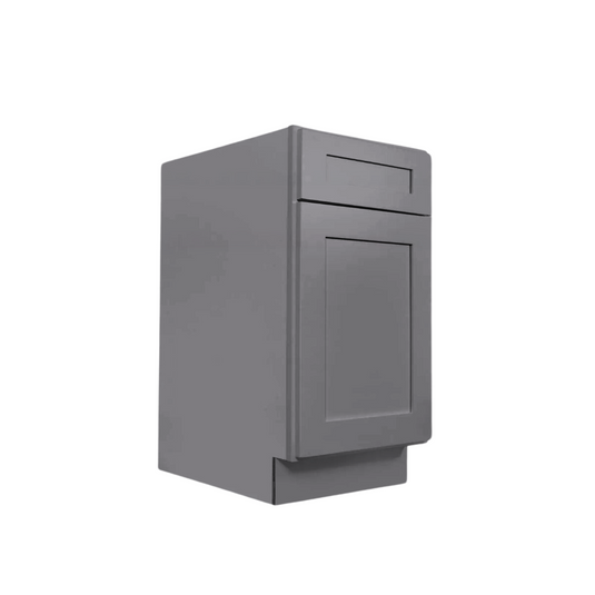 B18 Ready To Ship Soft Edge 1 Door Base Cabinet with Drawer and Shelf, 18W x 34H x 24D inch