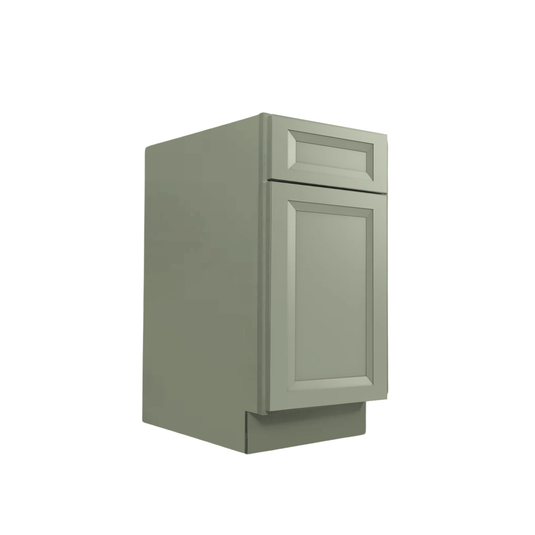 B18 Ready To Ship Soft Edge 1 Door Base Cabinet with Drawer and Shelf, 18W x 34H x 24D inch