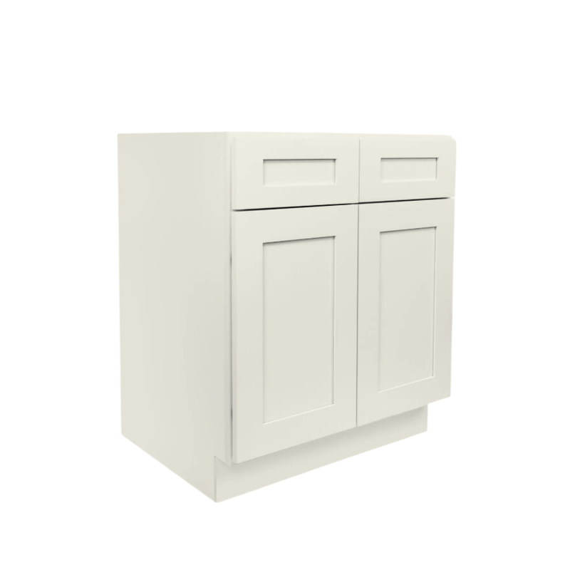 Load image into Gallery viewer, B30 Ready to Ship Cabinets Soft Edge 2 Door Base Cabinet with 2 Drawers and Shelf, 30&quot; W x 34 1/2&quot; H x 24&quot; D Inch
