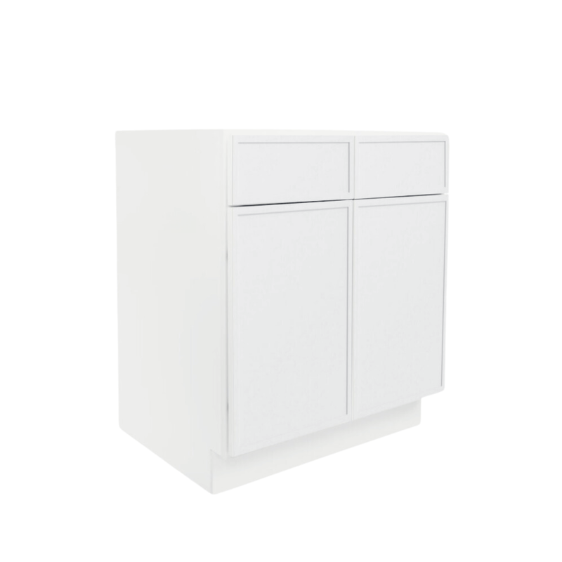 Load image into Gallery viewer, B30 Ready to Ship Cabinets Soft Edge 2 Door Base Cabinet with 2 Drawers and Shelf, 30&quot; W x 34 1/2&quot; H x 24&quot; D Inch
