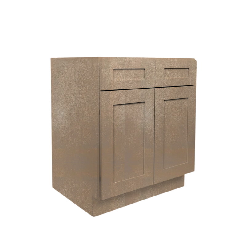 Load image into Gallery viewer, B36 Ready To Ship Cabinets Soft Edge 2 Door Base Cabinet with 2 Drawers and Shelf, 36&quot; W x 34 1/2&quot; H x 24&quot; D inch
