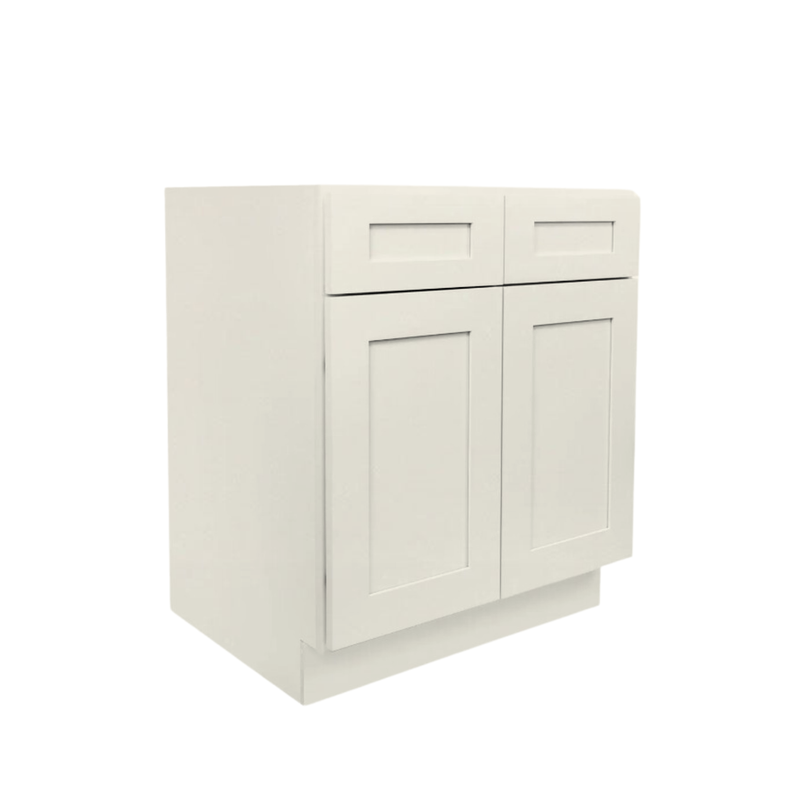 Load image into Gallery viewer, B36 Ready To Ship Cabinets Soft Edge 2 Door Base Cabinet with 2 Drawers and Shelf, 36&quot; W x 34 1/2&quot; H x 24&quot; D inch
