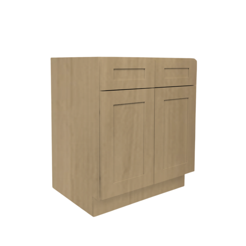 Load image into Gallery viewer, B24 Ready To Ship Cabinets Soft Edge 2 Door Base Cabinet with Drawer and Shelf, 24W x 34.5H x 24D inch
