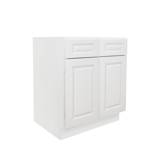 B27 Ready to Ship Cabinets Soft Edge 2 Door Kitchen Base Cabinet with Drawer and Shelf, 27W x 34.5H x 24D inch