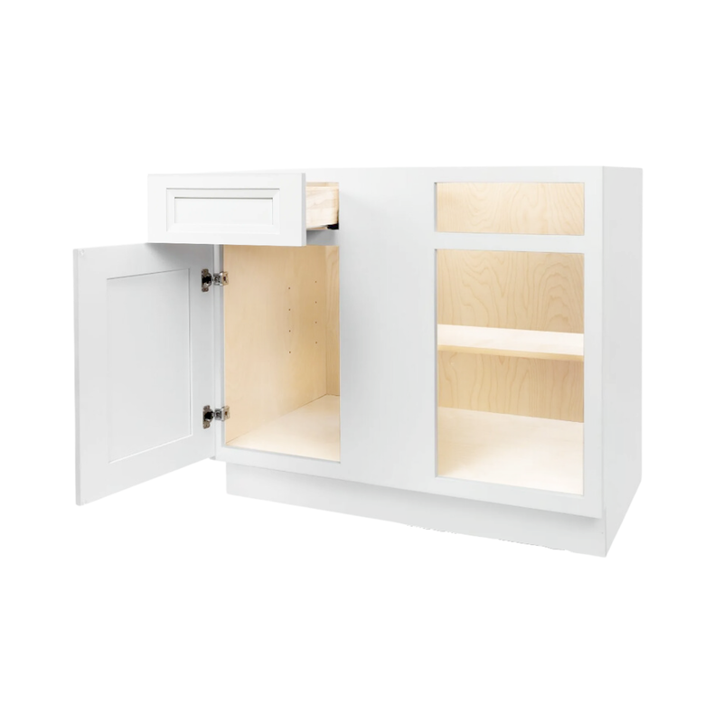 Load image into Gallery viewer, Blind Corner Base Cabinet 1 Door, 1 Drawer 42&quot; W x 34.5&quot; H x 24&quot; D
