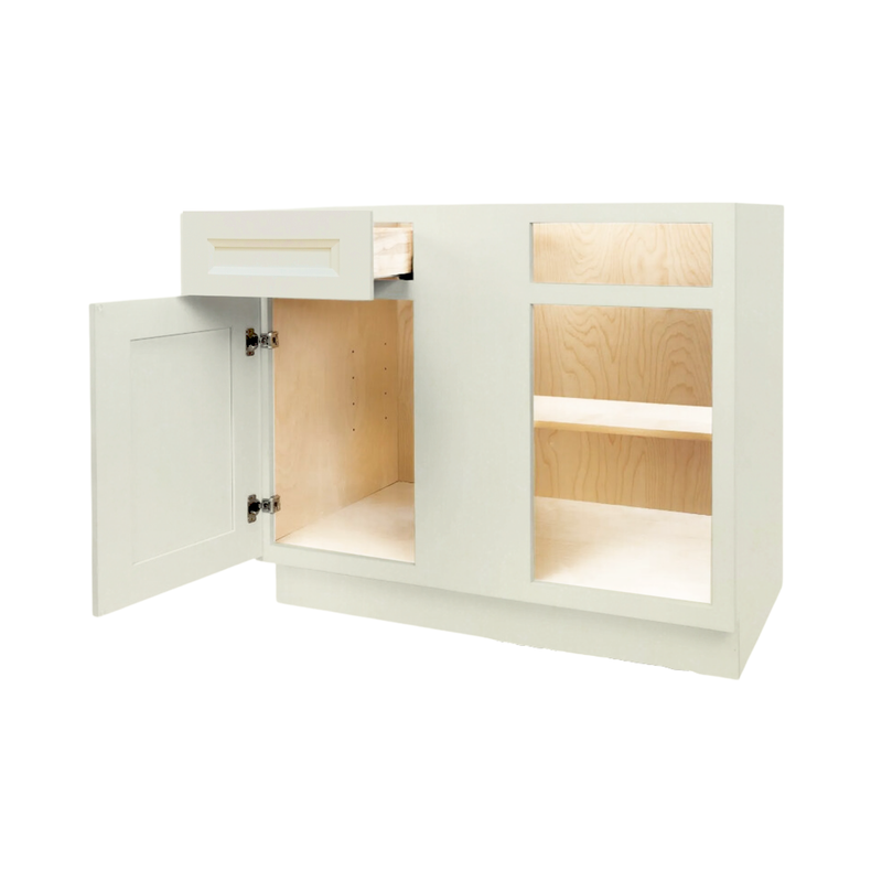 Load image into Gallery viewer, Blind Corner Base Cabinet 1 Door, 1 Drawer 42&quot; W x 34.5&quot; H x 24&quot; D
