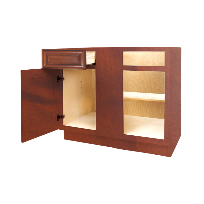 Load image into Gallery viewer, Blind Corner Base Cabinet 1 Door, 1 Drawer 42&quot; W x 34.5&quot; H x 24&quot; D
