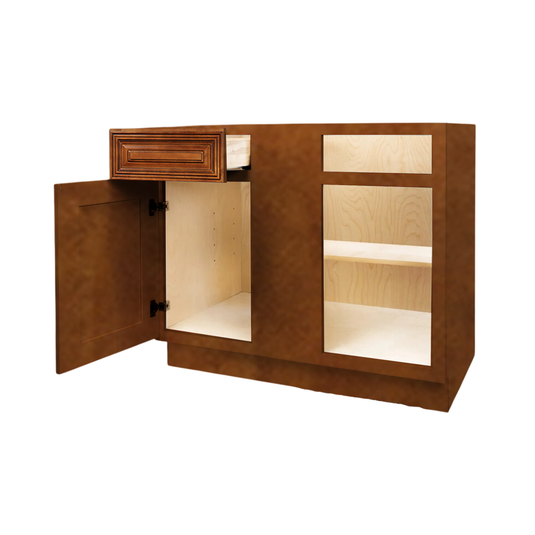 Blind Corner Base Cabinet 1 Door, 1 Drawer 42" W x 34.5" H x 24" D