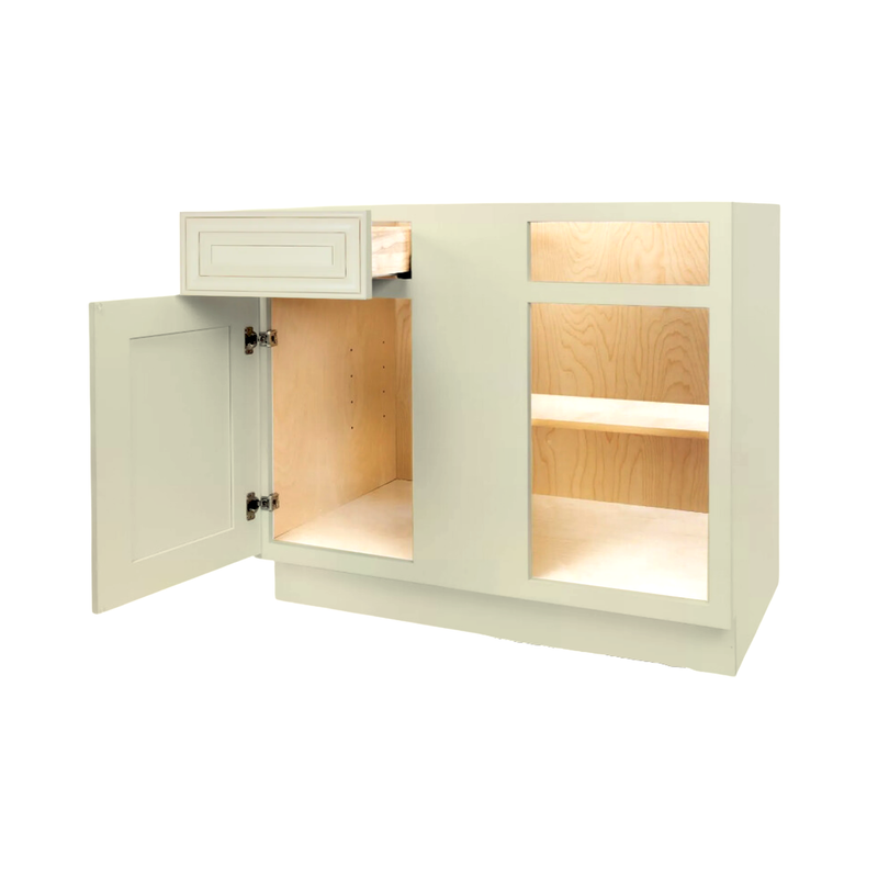 Load image into Gallery viewer, Blind Corner Base Cabinet 1 Door, 1 Drawer 42&quot; W x 34.5&quot; H x 24&quot; D
