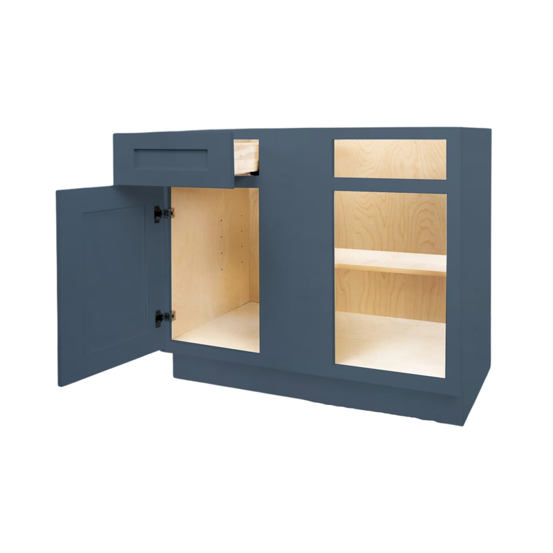 Load image into Gallery viewer, Blind Corner Base Cabinet 1 Door, 1 Drawer 42&quot; W x 34.5&quot; H x 24&quot; D
