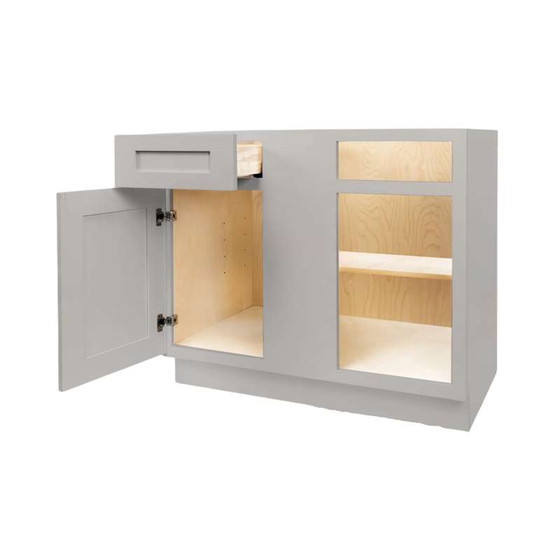 Load image into Gallery viewer, Blind Corner Base Cabinet 1 Door, 1 Drawer 42&quot; W x 34.5&quot; H x 24&quot; D
