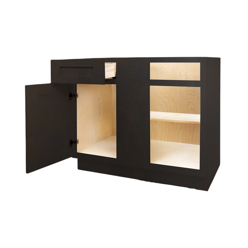 Load image into Gallery viewer, Blind Corner Base Cabinet 1 Door, 1 Drawer 42&quot; W x 34.5&quot; H x 24&quot; D
