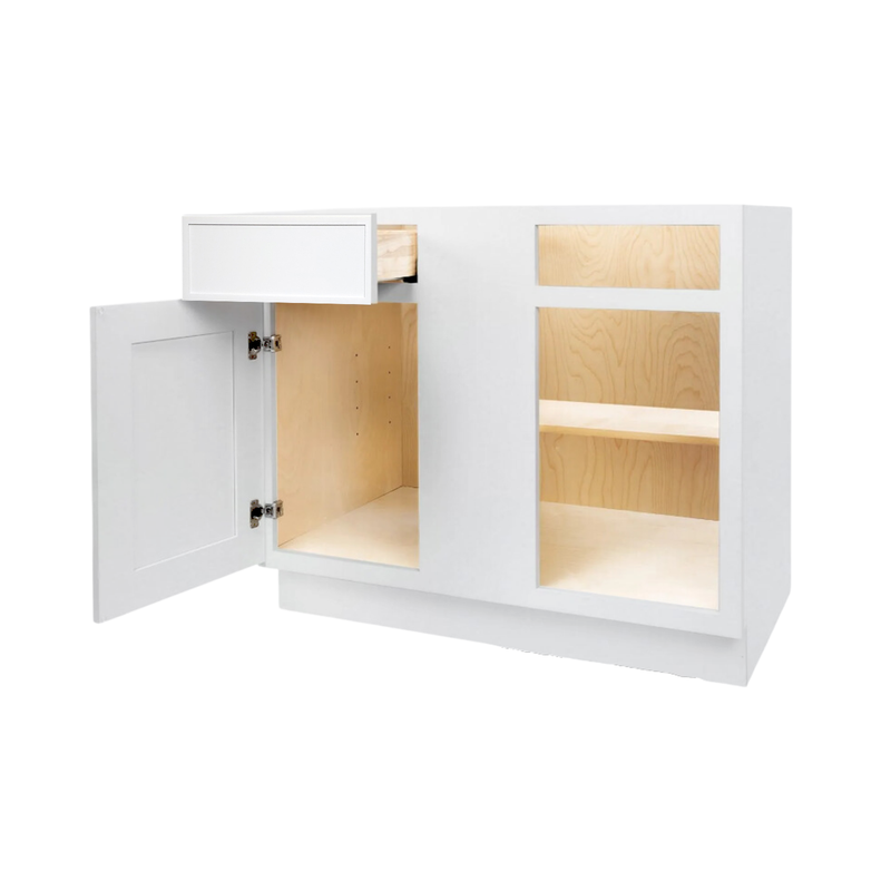 Load image into Gallery viewer, Blind Corner Base Cabinet 1 Door, 1 Drawer 42&quot; W x 34.5&quot; H x 24&quot; D
