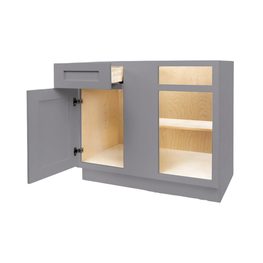 Blind Corner Base Cabinet 1 Door, 1 Drawer 42" W x 34.5" H x 24" D