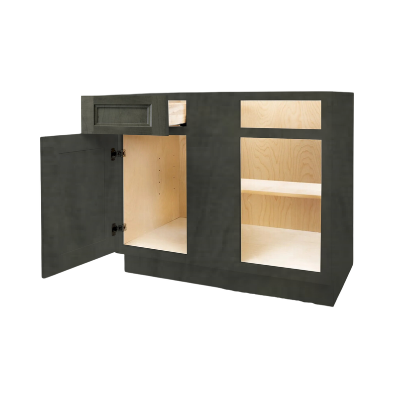 Load image into Gallery viewer, Blind Corner Base Cabinet 1 Door, 1 Drawer 42&quot; W x 34.5&quot; H x 24&quot; D
