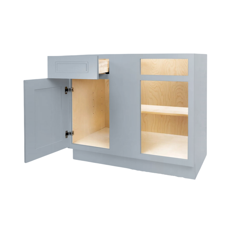 Load image into Gallery viewer, Blind Corner Base Cabinet 1 Door, 1 Drawer 42&quot; W x 34.5&quot; H x 24&quot; D
