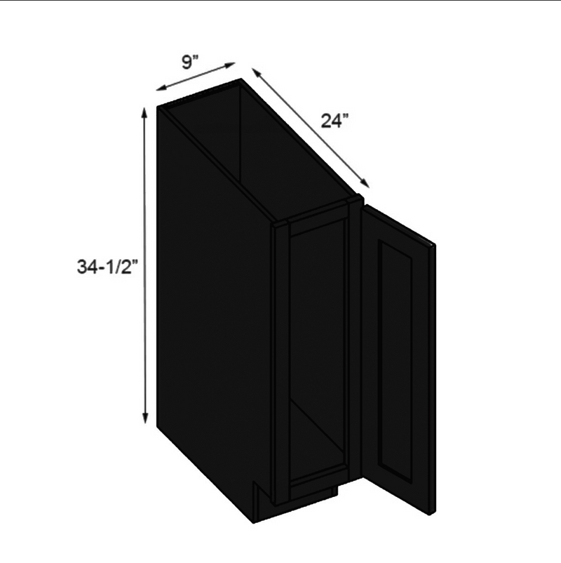 Load image into Gallery viewer, B09 Single Door Kitchen Cabinet with Drawer, 9W x 34.5H x 24D inch
