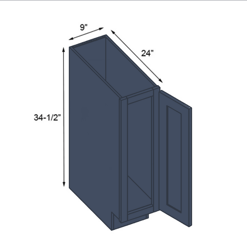 Load image into Gallery viewer, B09 Single Door Kitchen Cabinet with Drawer, 9W x 34.5H x 24D inch
