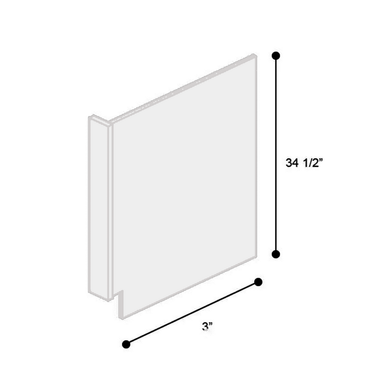 Load image into Gallery viewer, Dishwasher Return Panel, Kitchen Accessory, 24W x 34.49L x 0.75H inch
