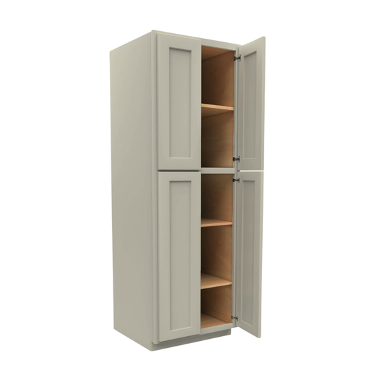 Pantry Cabinet 2 Doors, 4 Shelves 30" W x 90" H x 24" D