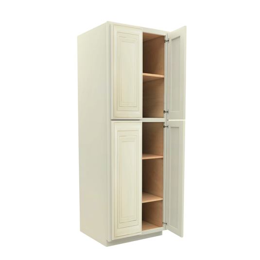 Pantry Cabinet 2 Doors, 4 Shelves 30" W x 90" H x 24" D