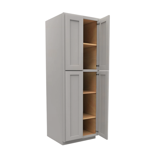 Pantry Cabinet 2 Doors, 4 Shelves 30" W x 90" H x 24" D